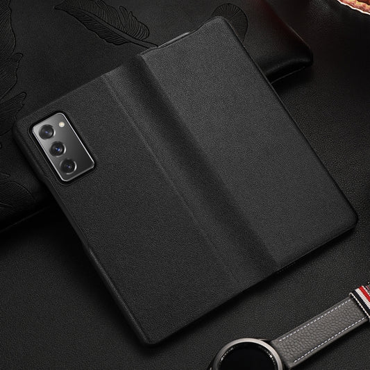 For Samsung Galaxy Z Fold2 5G Exclusive Series Cowhide Texture Horizontal Flip Leather Case