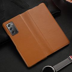 For Samsung Galaxy Z Fold2 5G Exclusive Series Cowhide Texture Horizontal Flip Leather Case