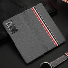 For Samsung Galaxy Z Fold2 5G Exclusive Series Cowhide Texture Horizontal Flip Leather Case