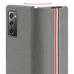 For Samsung Galaxy Z Fold2 5G Exclusive Series Cowhide Texture Horizontal Flip Leather Case