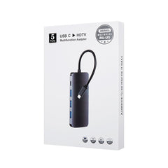 Remax RU-U5 5 In1 Multi-function Type-C / USB-C HUB Docking?Station, 5 In1
