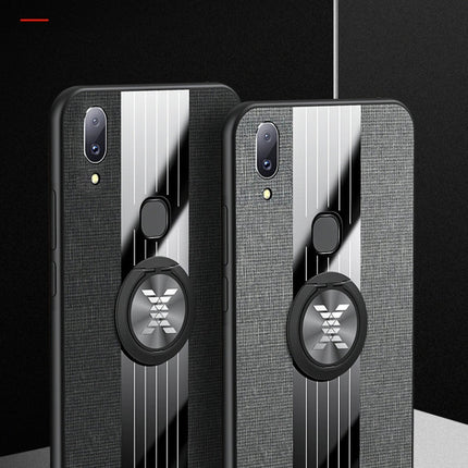XINLI Stitching Cloth Textue Shockproof TPU Protective Case with Ring Holder, For Vivo V11i / Z3i, For Vivo X9, For Vivo X9 Plus, For Vivo X9s Plus