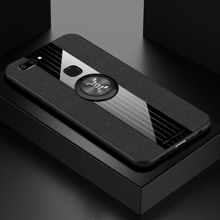 XINLI Stitching Cloth Textue Shockproof TPU Protective Case with Ring Holder, For Vivo X20, For Vivo X21, For Vivo X21i, For Vivo X21UD