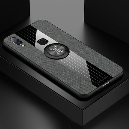 XINLI Stitching Cloth Textue Shockproof TPU Protective Case with Ring Holder, For Vivo X20, For Vivo X21, For Vivo X21i, For Vivo X21UD