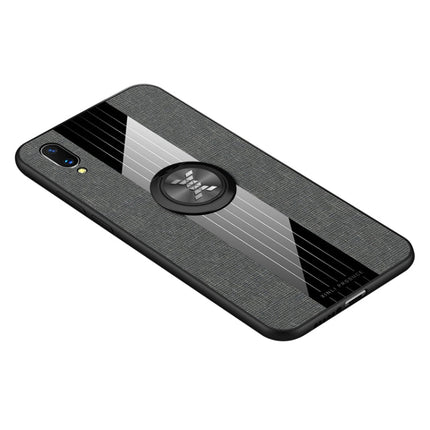 XINLI Stitching Cloth Textue Shockproof TPU Protective Case with Ring Holder, For Vivo X20, For Vivo X21, For Vivo X21i, For Vivo X21UD