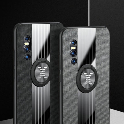 XINLI Stitching Cloth Textue Shockproof TPU Protective Case with Ring Holder, For Vivo X27, For Vivo Y91, For Vivo Y95, For Vivo X23