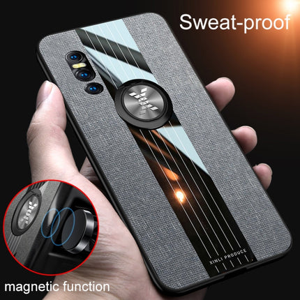 XINLI Stitching Cloth Textue Shockproof TPU Protective Case with Ring Holder, For Vivo X27, For Vivo Y91, For Vivo Y95, For Vivo X23