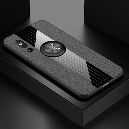 XINLI Stitching Cloth Textue Shockproof TPU Protective Case with Ring Holder, For Vivo X27, For Vivo Y91, For Vivo Y95, For Vivo X23