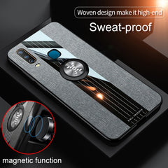 XINLI Stitching Cloth Textue Shockproof TPU Protective Case with Ring Holder, For Vivo Y3 / Y17, For Vivo Y66, For Vivo Y71, For Vivo Y83