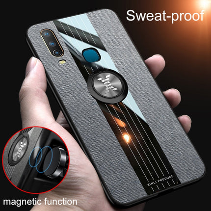 XINLI Stitching Cloth Textue Shockproof TPU Protective Case with Ring Holder, For Vivo Y3 / Y17, For Vivo Y66, For Vivo Y71, For Vivo Y83