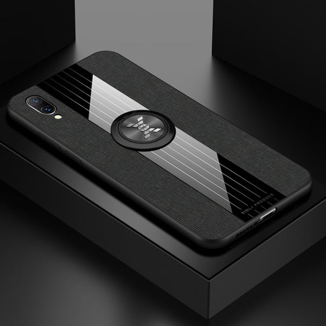 XINLI Stitching Cloth Textue Shockproof TPU Protective Case with Ring Holder, For Vivo X23 Symphony Edition