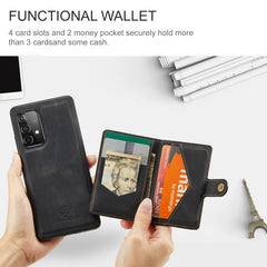JEEHOOD Retro Magnetic Detachable Protective Case with Wallet & Card Slot & Holder, For Samsung Galaxy A52 5G, For Samsung Galaxy A72 5G, For Samsung Galaxy A12 5G, For Samsung Galaxy A42 5G, For Samsung Galaxy A51 5G