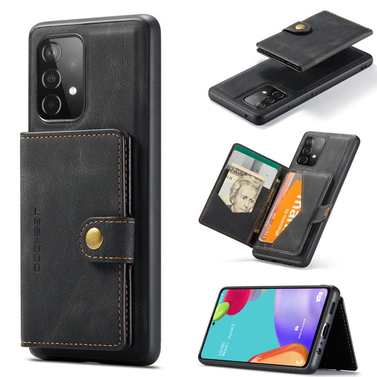JEEHOOD Retro Magnetic Detachable Protective Case with Wallet & Card Slot & Holder, For Samsung Galaxy A52 5G, For Samsung Galaxy A72 5G, For Samsung Galaxy A12 5G, For Samsung Galaxy A42 5G, For Samsung Galaxy A51 5G