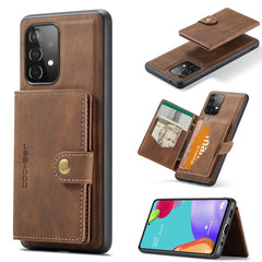 JEEHOOD Retro Magnetic Detachable Protective Case with Wallet & Card Slot & Holder, For Samsung Galaxy A52 5G, For Samsung Galaxy A72 5G, For Samsung Galaxy A12 5G, For Samsung Galaxy A42 5G, For Samsung Galaxy A51 5G