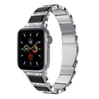 For Apple Watch Ultra 49mm / Series 8&7 45mm / SE 2&6&SE&5&4 44mm / 3&2&1 42mm / Silver+Black
