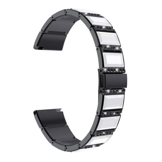 Stainless Steel Diamond Encrusted Replacement Watchbands, For Samsung Galaxy Watch 3 45mm, For Samsung Galaxy Watch Active2 44mm / Watch Active2 40mm / Watch Active, For Samsung Galaxy Watch 3 41mm