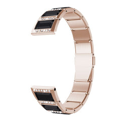 Stainless Steel Diamond Encrusted Replacement Watchbands, For Samsung Galaxy Watch 3 41mm, For Samsung Galaxy Watch 3 45mm