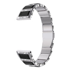 Stainless Steel Diamond Encrusted Replacement Watchbands, For Samsung Galaxy Watch 3 41mm, For Samsung Galaxy Watch 3 45mm