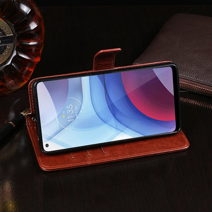 idewei Crazy Horse Texture Horizontal Flip Leather Case with Holder & Card Slots & Wallet, For Motorola Moto G Power(2021), For Motorola Moto G30, For OPPO A93 5G