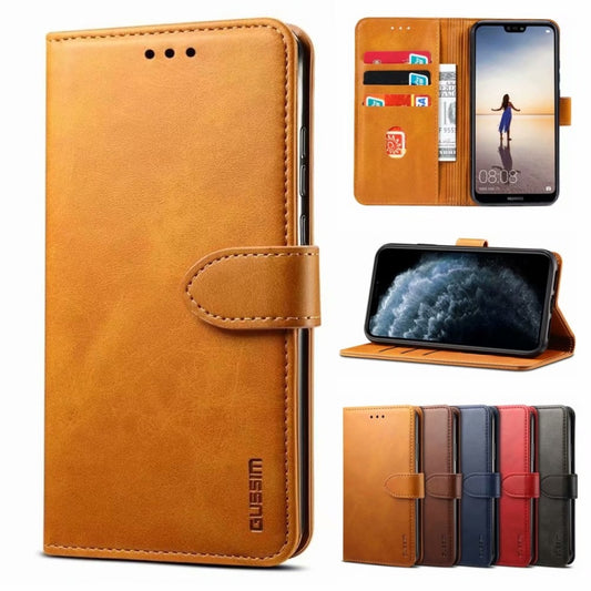 GUSSIM Business Style Horizontal Flip Leather Case with Holder & Card Slots & Wallet, For Samsung Galaxy A12 5G, For Samsung Galaxy A32 5G, For Samsung Galaxy A72 5G, For Samsung Galaxy A42 5G, For Samsung Galaxy A52 5G