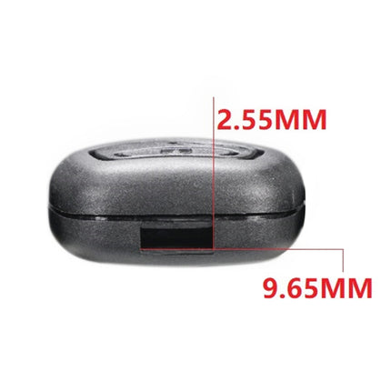 Car Key Case for Peugeot 2-button Straight Board with 206 Socket, without Blade, For Peugeot