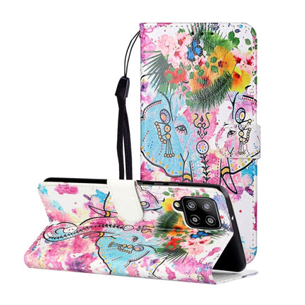Oil Embossed Coloured Drawing Pattern Horizontal Flip PU Leather Case with Holder & Card Slots & Wallet, For Samsung Galaxy A42 5G, For Samsung Galaxy A52 5G / 4G