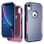 For iPhone XR / Royal Blue + Pink