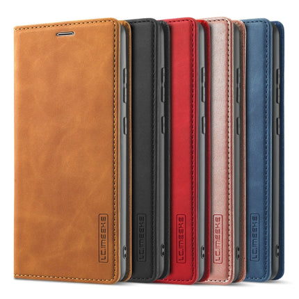 LC.IMEEKE Strong Magnetism Ultra-thin Horizontal Flip Matte TPU + PU Leather Case with Holder & Card Slots & Wallet, For Samsung Galaxy A12, For Samsung Galaxy A52 5G / 4G, For Samsung Galaxy A72 5G / 4G, For SamsungGalaxy A52 5G / 4G