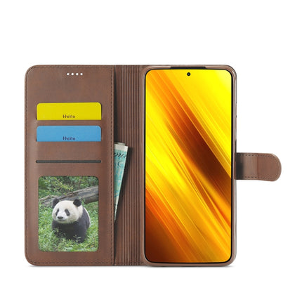 LC.IMEEKE Calf Texture Horizontal Flip Leather Case with Holder & Card Slots & Wallet, For Xiaomi Poco X3 NFC