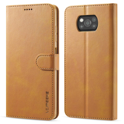 LC.IMEEKE Calf Texture Horizontal Flip Leather Case with Holder & Card Slots & Wallet, For Xiaomi Poco X3 NFC