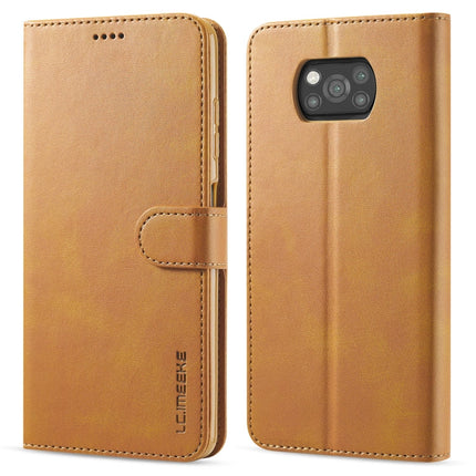LC.IMEEKE Calf Texture Horizontal Flip Leather Case with Holder & Card Slots & Wallet, For Xiaomi Poco X3 NFC