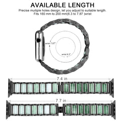 Emerald Stainless Steel Watch Strap, For Apple Watch Ultra 49mm / Series 8&7 45mm / SE 2&6&SE&5&4 44mm / 3&2&1 42mm, For Apple Watch Series 8&7 41mm / SE 2&6&SE&5&4 40mm / 3&2&1 38mm, For Apple Watch Series 7 41mm / 6 & SE & 5 & 4 40mm / 3 & 2 & 1 38mm