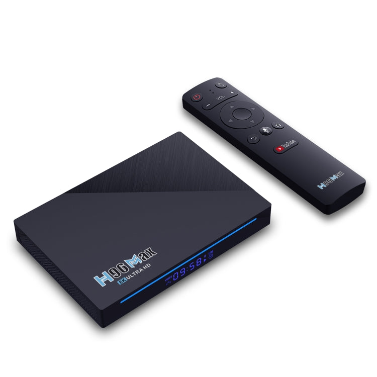 H96 Max 8K Smart TV BOX Android 11.0 Media Player wtih Remote Control, Quad Core RK3566, RAM: 8GB, ROM: 64GB, Dual Frequency 2.4GHz WiFi / 5G