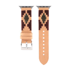 Woven Contrast Leather Strap, For Apple Watch Ultra 49mm / Series 8&7 45mm / SE 2&6&SE&5&4 44mm / 3&2&1 42mm, For Apple Watch Series 8&7 41mm / SE 2&6&SE&5&4 40mm / 3&2&1 38mm