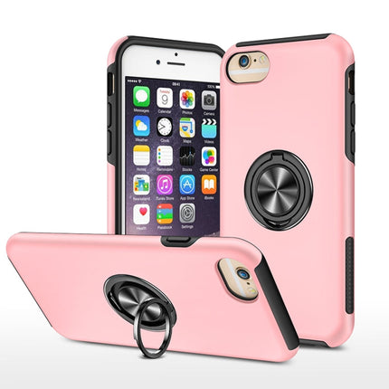PC + TPU Shockproof Magnetic Protective Case with Invisible Ring Holder, For iPhone 6, For iPhone 6 Plus, For iPhone SE 2022 / SE 2020 / 8 / 7, For iPhone 8 Plus / 7 Plus