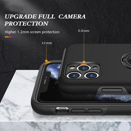 PC + TPU Shockproof Magnetic Protective Case with Invisible Ring Holder, For iPhone 11 Pro, For iPhone 11 Pro Max, For iPhone 12 mini, For iPhone 12