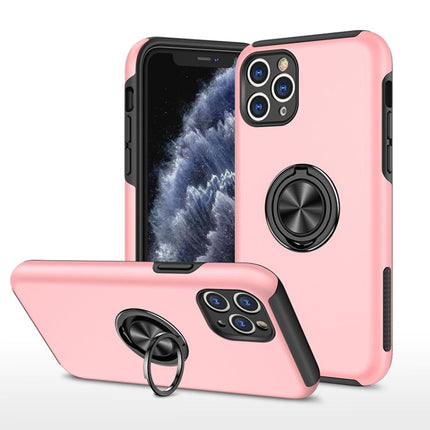 PC + TPU Shockproof Magnetic Protective Case with Invisible Ring Holder, For iPhone 11 Pro, For iPhone 11 Pro Max, For iPhone 12 mini, For iPhone 12