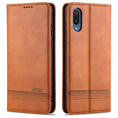 AZNS Magnetic Calf Texture Horizontal Flip Leather Case with Card Slots & Holder & Wallet, For Samsung Galaxy A02