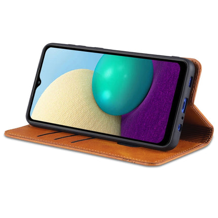 AZNS Magnetic Calf Texture Horizontal Flip Leather Case with Card Slots & Holder & Wallet, For Samsung Galaxy A02