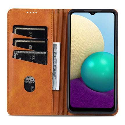 AZNS Magnetic Calf Texture Horizontal Flip Leather Case with Card Slots & Holder & Wallet, For Samsung Galaxy A02