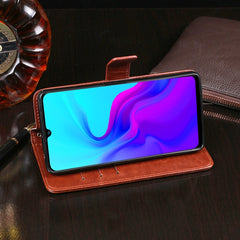 idewei Crazy Horse Texture Horizontal Flip Leather Case with Holder & Card Slots & Wallet