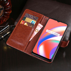 idewei Crazy Horse Texture Horizontal Flip Leather Case with Holder & Card Slots & Wallet