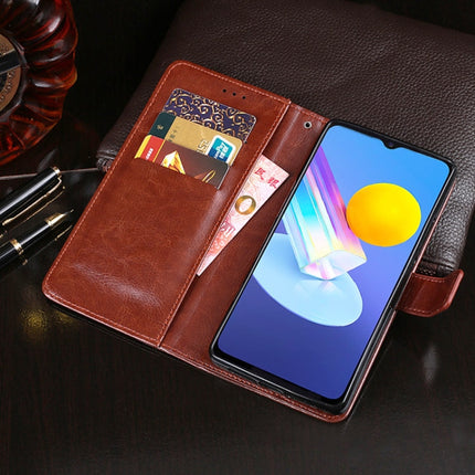 idewei Crazy Horse Texture Horizontal Flip Leather Case with Holder & Card Slots & Wallet