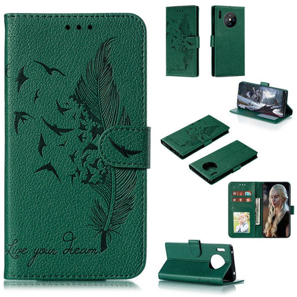Feather Pattern Litchi Texture Horizontal Flip Leather Case with Holder & Wallet & Card Slots, For Huawei Mate 30, For Huawei Mate 30 Pro, For Huawei Mate 30 Lite / nova 5i Pro, For Xiaomi Redmi Note 8