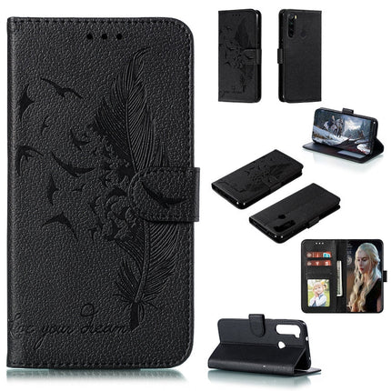 Feather Pattern Litchi Texture Horizontal Flip Leather Case with Holder & Wallet & Card Slots, For Huawei Mate 30, For Huawei Mate 30 Pro, For Huawei Mate 30 Lite / nova 5i Pro, For Xiaomi Redmi Note 8
