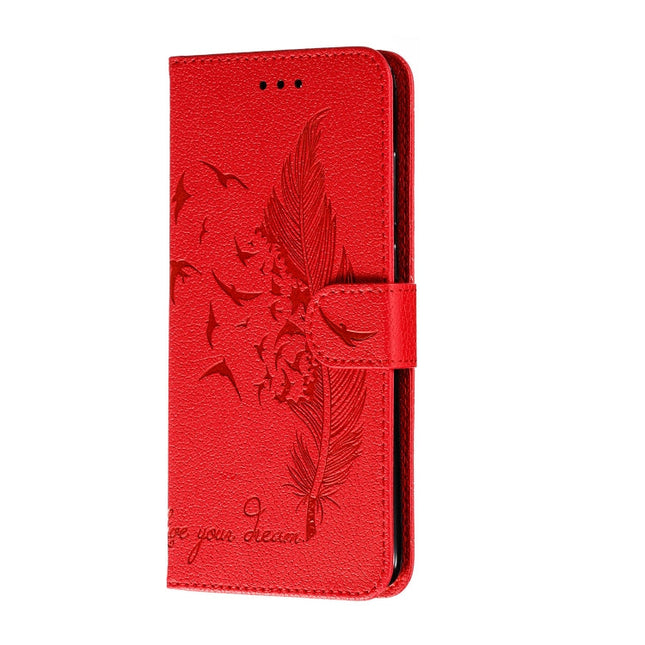 Feather Pattern Litchi Texture Horizontal Flip Leather Case with Holder & Wallet & Card Slots, For Xiaomi Redmi Note 8 Pro, For Galaxy A10s, For Galaxy A20s, For Galaxy M30s