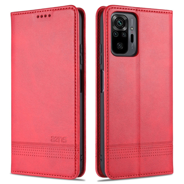 AZNS Magnetic Calf Texture Horizontal Flip Leather Case with Card Slots & Holder & Wallet, For Xiaomi Redmi Note 10 Pro, For Xiaomi Redmi Note 10 Pro Max, For Xiaomi Mi 10S, For vivo X60 Pro