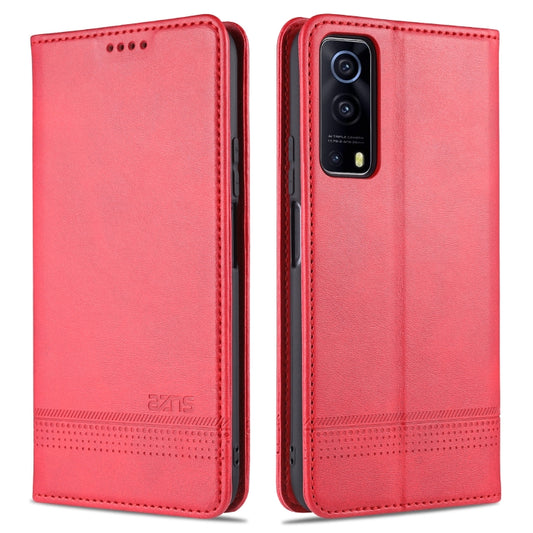 AZNS Magnetic Calf Texture Horizontal Flip Leather Case with Card Slots & Holder & Wallet, For vivo Y72 5G, For vivo iQOO Z3