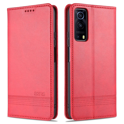 AZNS Magnetic Calf Texture Horizontal Flip Leather Case with Card Slots & Holder & Wallet, For vivo Y72 5G, For vivo iQOO Z3