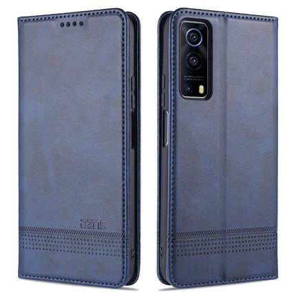 AZNS Magnetic Calf Texture Horizontal Flip Leather Case with Card Slots & Holder & Wallet, For vivo Y72 5G, For vivo iQOO Z3